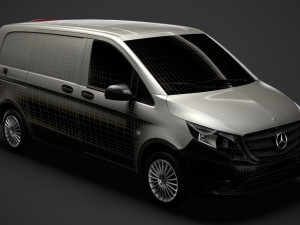mercedes benz vito panel van l1 2019 3D Модель