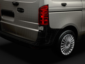 mercedes benz vito panel van l1 2019 3D Модель