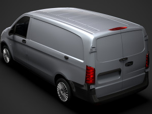 mercedes benz vito panel van l2 2019 3D 模型