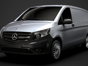mercedes benz vito panel van l2 2019 3D 模型
