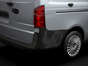 mercedes benz vito panel van l2 2019 3D 模型