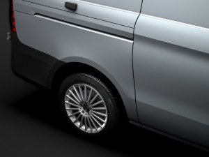 mercedes benz vito panel van l2 2019 3D 模型