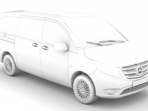 mercedes benz vito panel van l2 2019 3D 模型