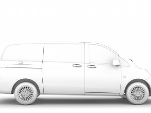 mercedes benz vito panel van l2 2019 3D 模型