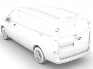 mercedes benz vito panel van l2 2019 3D 模型