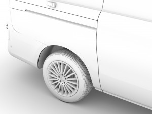 mercedes benz vito panel van l2 2019 3D 模型