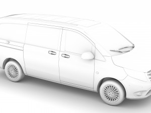 mercedes benz vito panel van l2 2019 3D 模型