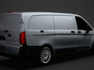 mercedes benz vito panel van l2 2019 3D 模型