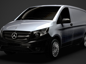 mercedes benz vito panel van l2 2019 3D 模型