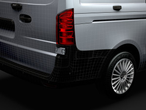mercedes benz vito panel van l2 2019 3D 模型