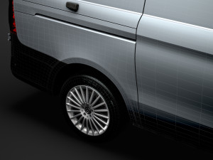 mercedes benz vito panel van l2 2019 3D 模型