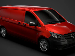 mercedes benz vito panel van l3 2019 Model 3D