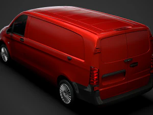 mercedes benz vito panel van l3 2019 3D Model