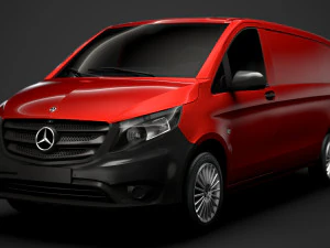mercedes benz vito panel van l3 2019 3D Model