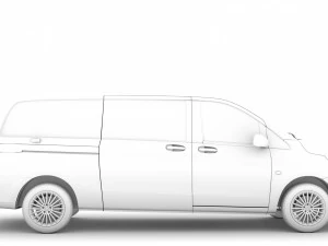 mercedes benz vito panel van l3 2019 3D Model