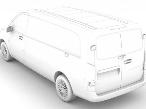 mercedes benz vito panel van l3 2019 3D Model