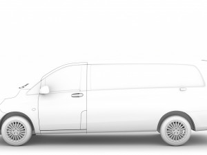 mercedes benz vito panel van l3 2019 3Dモデル