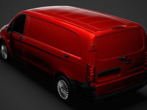 mercedes benz vito panel van l3 2019 3Dモデル