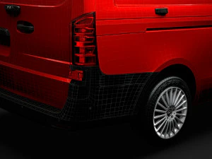 mercedes benz vito panel van l3 2019 3D Model
