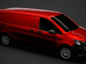 mercedes benz vito panel van l3 2019 3D Model