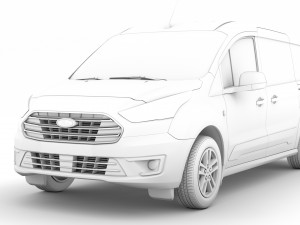 transit connect lwb 2020 3D मॉडल