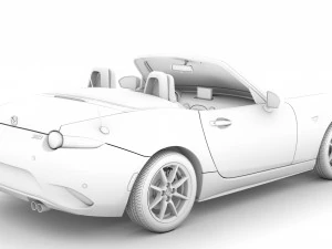 mazda mx 5 arctic nd 2017 3D Model