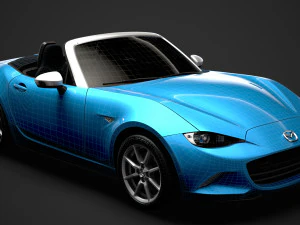 mazda mx 5 arctic nd 2017 3D Model