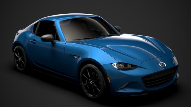 mazda mx 5 rf sport black nd 2020 Model 3D .c4d .max .obj .3ds .fbx .stl .blend 