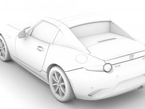 mazda mx 5 rf sport black nd 2020 Model 3D