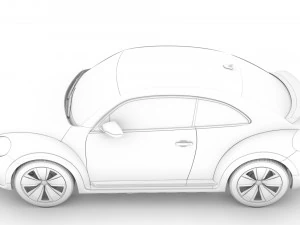 vw beetle dune 2020 3D Model