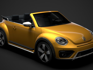 vw beetle dune convertible 2020 3D Model