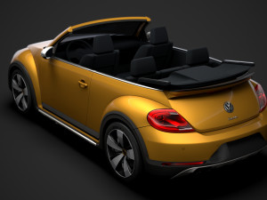 vw beetle dune convertible 2020 Modèle 3D