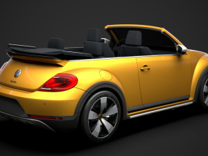 vw beetle dune convertible 2020 Modèle 3D