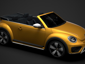 vw beetle dune convertible 2020 Modèle 3D