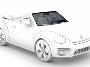 vw beetle dune convertible 2020 Modèle 3D