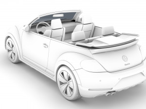 vw beetle dune convertible 2020 Modèle 3D