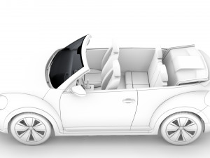vw beetle dune convertible 2020 Modèle 3D