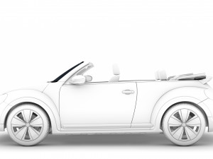 vw beetle dune convertible 2020 Modèle 3D
