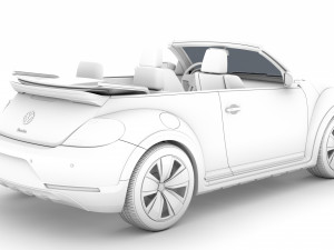 vw beetle dune convertible 2020 Modèle 3D