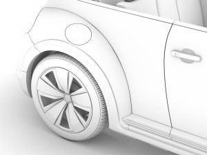 vw beetle dune convertible 2020 Modèle 3D