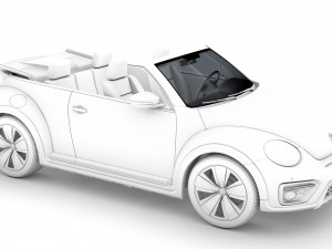 vw beetle dune convertible 2020 Modèle 3D