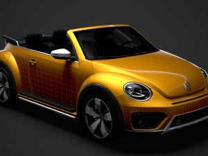 vw beetle dune convertible 2020 Modèle 3D