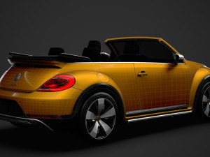 vw beetle dune convertible 2020 Modèle 3D