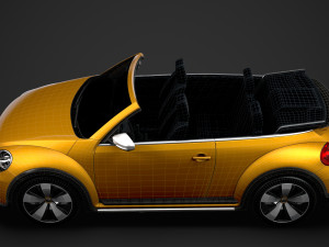 vw beetle dune convertible 2020 Modèle 3D