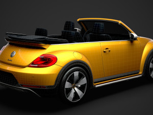 vw beetle dune convertible 2020 Modèle 3D