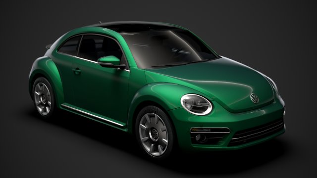 vw beetle final edition 2020 3D Model .c4d .max .obj .3ds .fbx .stl .blend 