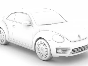 vw beetle final edition 2020 3D Model