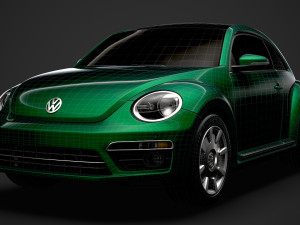 vw beetle final edition 2020 3D Model