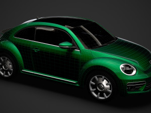 vw beetle final edition 2020 3D Model