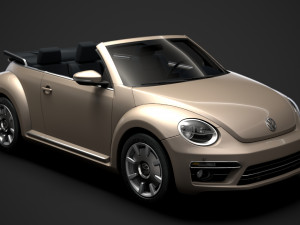 vw beetle final edition convertible 2020 3D Model